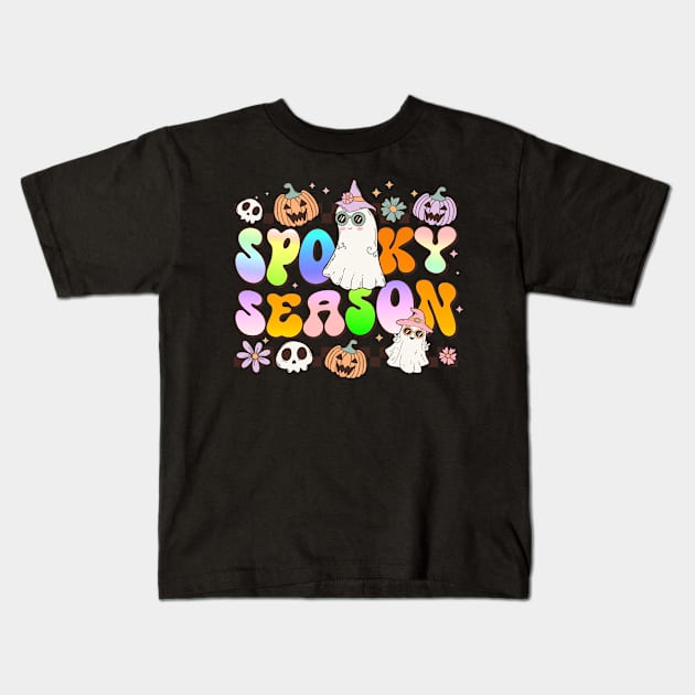 Spooky Seazon Kids T-Shirt by InkBlissful